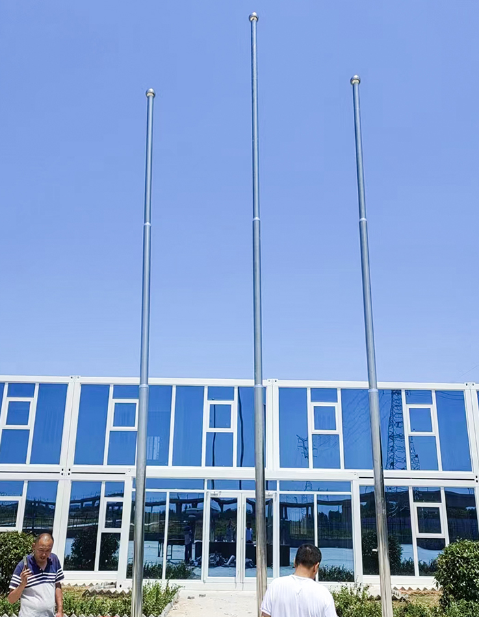 Asta conica con sollevamento elettrico intelligente in acciaio inox Asta conica con sollevamento elettrico intelligente in acciaio inox